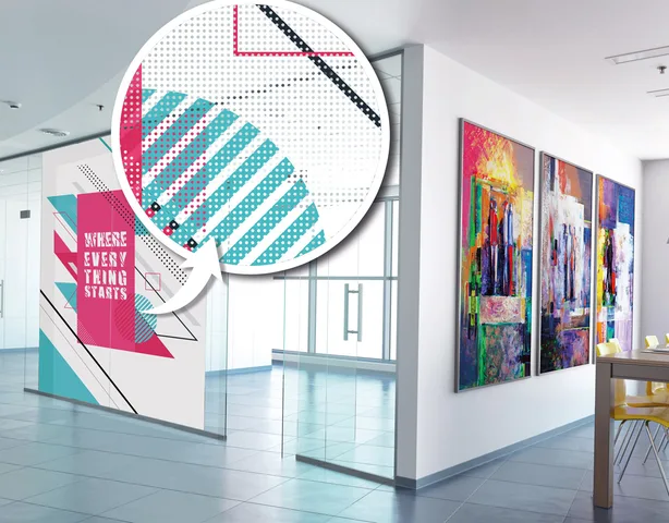 Film graphique vision unidirectionnelle 40-60 %