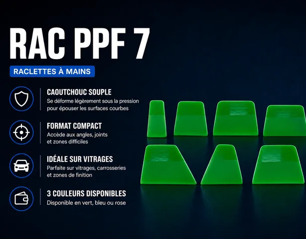 Lot de 7 raclettes PPF