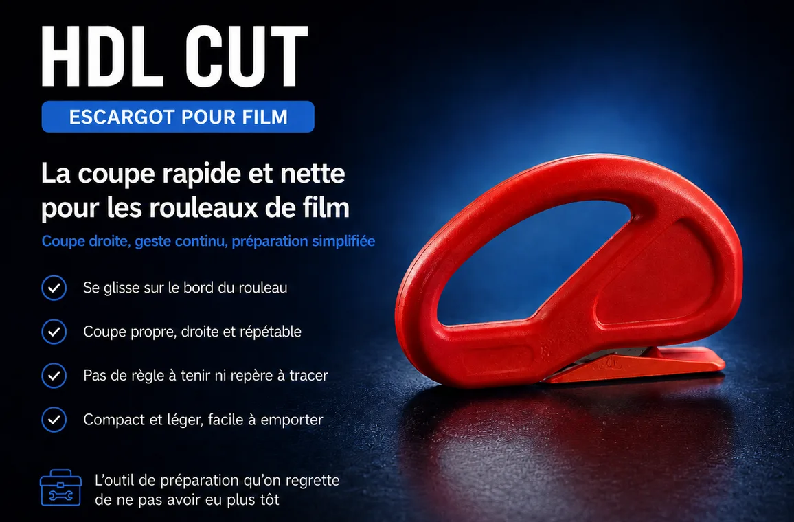 HDLCUT Escargot pour film (dérouleur à ventouse)