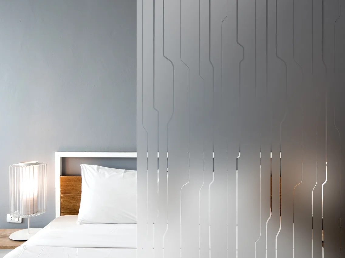 INT 300 Film dépoli avec lignes transparentes