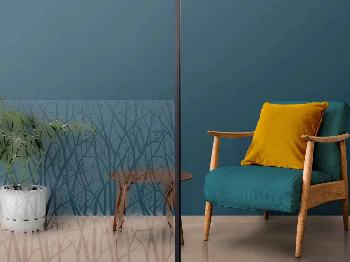 INT 530 Film motifs d’arbres transparents